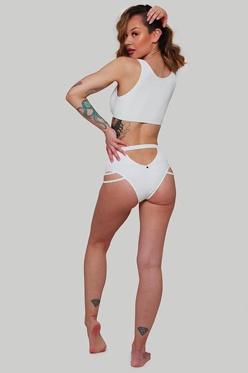 CXIX The Valley Bottoms - Ribbed White 4 CXIX The Valley Bottoms - Ribbed White - Image 2