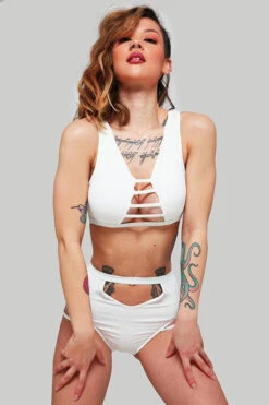 CXIX The Valley Bottoms - Ribbed White 9 CXIX The Valley Bottoms - Ribbed White -Lingerie Shop IMG 3314 LOW