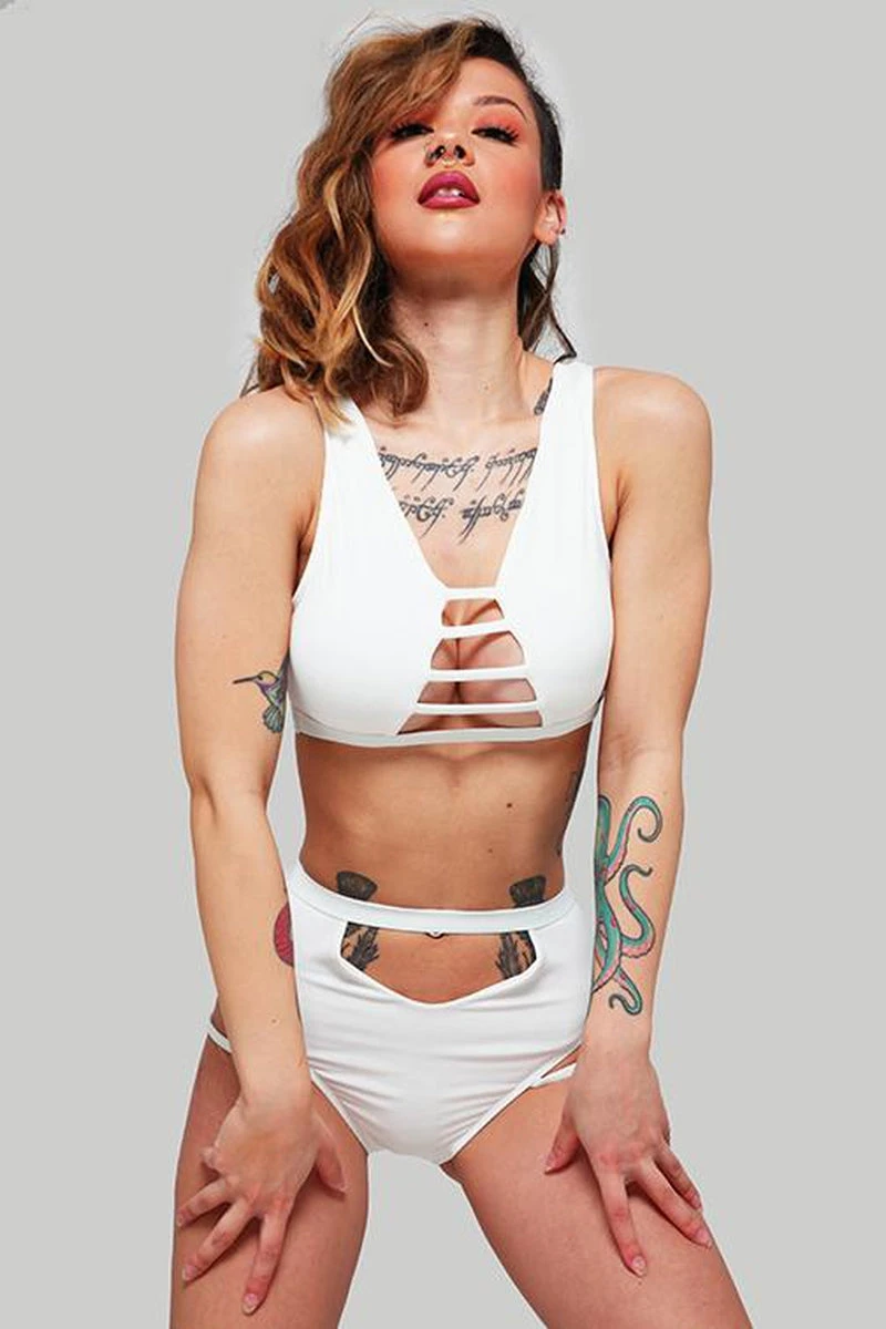 CXIX The Valley Bottoms - Ribbed White 6 CXIX The Valley Bottoms - Ribbed White - Image 4