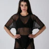 REV ACTIV Mesh Oversized T-Shirt - Black -Lingerie Shop IMG 4224