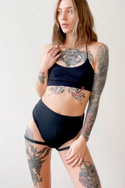 Pole Addict Bliss Garter Shorts - Black -Lingerie Shop IMG 4425