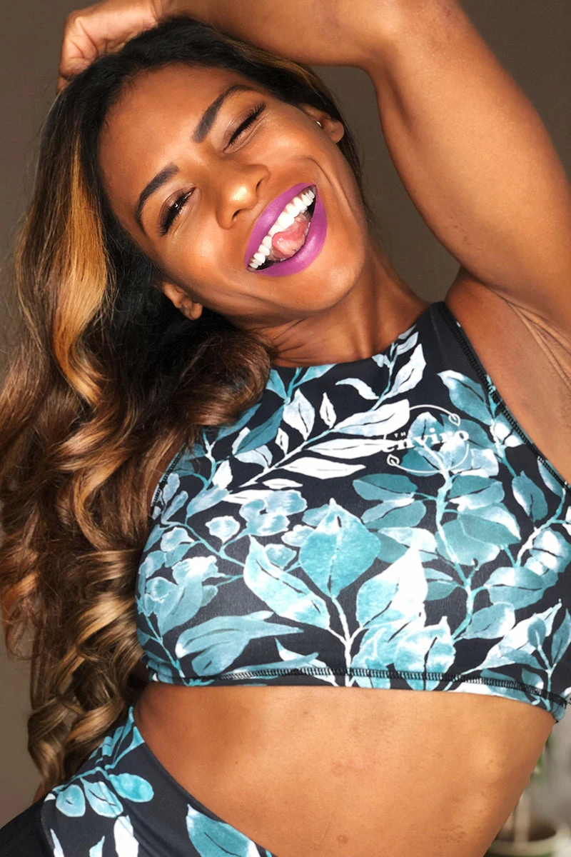 The Enviro Co. High Neck Crop Top - Daintree Night 5 The Enviro Co. High Neck Crop Top - Daintree Night - Image 3