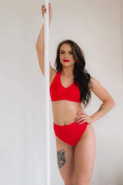 Pole Addict Bliss Shorts - Red 7 Pole Addict Bliss Shorts - Red -Lingerie Shop IMG 5635