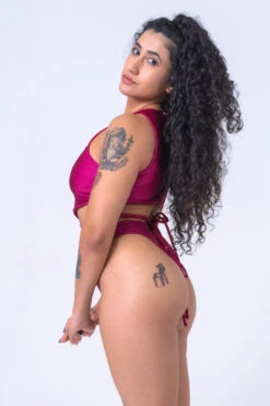 Sorte Infinity Bodysuit - Reversible Poppy Red 16 Sorte Infinity Bodysuit - Reversible Poppy Red -Lingerie Shop INFINITY Red Pink 2