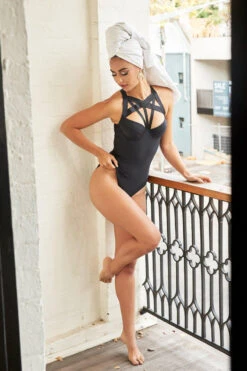 Lunalae Scarlett Bodysuit - Recycled Black -Lingerie Shop LunaPolewear 049websize 1800x1800 d9dbdb56 d772 46ca b02b 1410e33245b1