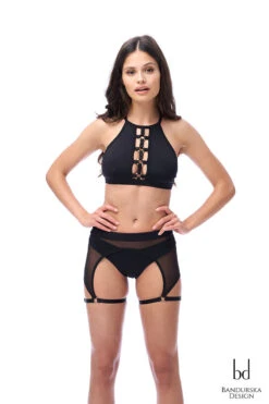 Bandurska Marion Suspender Accessory - Black -Lingerie Shop Marion 3