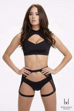 Bandurska Martha Top - Black -Lingerie Shop Martha 8