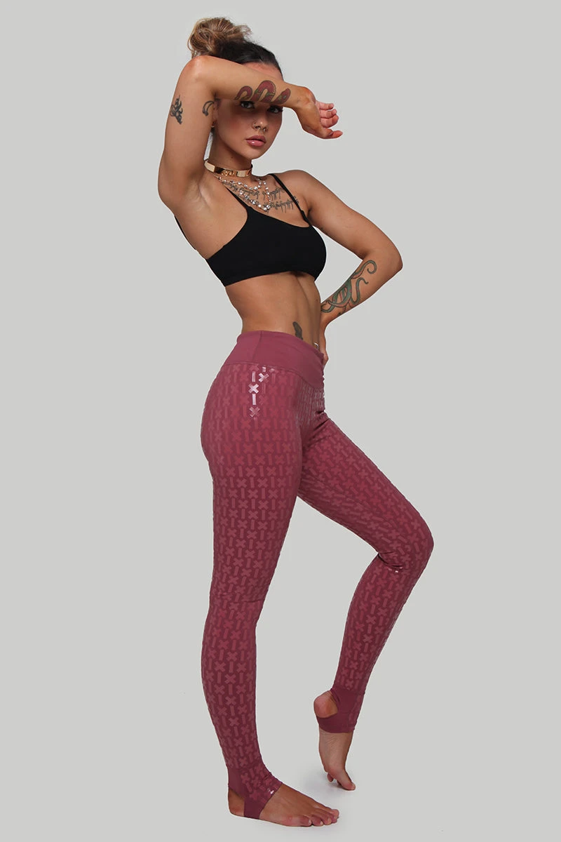 CXIX Gecko Grip Leggings - Mauve 6 CXIX Gecko Grip Leggings - Mauve - Image 4