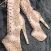 Hella Heels Milksnake Boots - 8inch -Lingerie Shop Milksnake7 c9778620 f719 40d5 a5d0 0c43dd3308f6