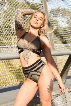 Tatiana Activewear Yuki Shorts - Black Mesh 21 Tatiana Activewear Yuki Shorts - Black Mesh -Lingerie Shop Nude Black Pole Clothes by Tatiana Active