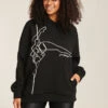 Paradise Chick Pole Dancer Hoodie - Black