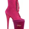 Pleaser USA Shoe Protectors - Hot Pink Velvet -Lingerie Shop PleaserUSAShoeProtectors HotPinkVelvet