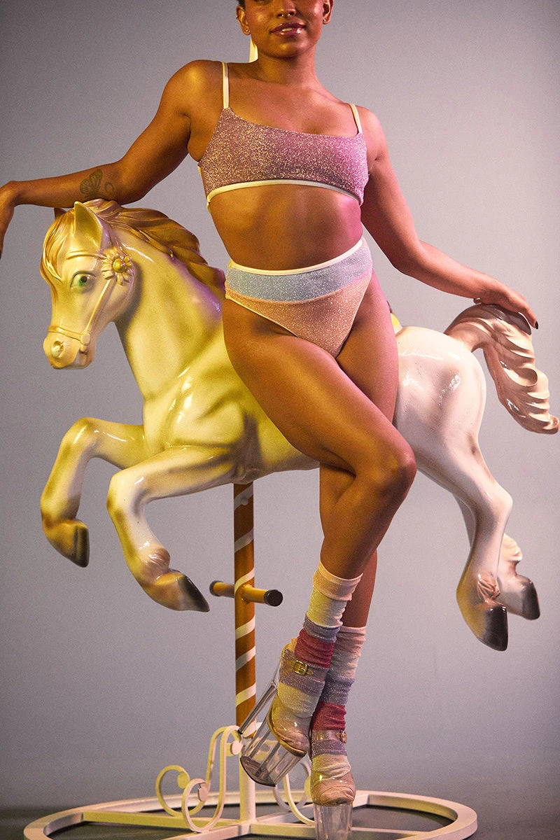 Rolling Vento Pony Reversible Bottoms - Pastel 7 Rolling Vento Pony Reversible Bottoms - Pastel - Image 5