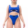 MÆD Offset Top - Matte Electric Blue -Lingerie Shop RIMG0477F