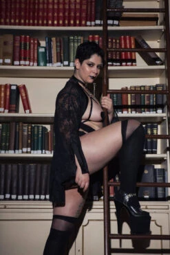 Rolling Over The Knee Transparent Banded Socks - Black (3 Sizes Available) 13 Rolling Over The Knee Transparent Banded Socks - Black (3 Sizes Available) -Lingerie Shop Rolling 369