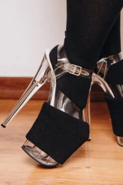 Rolling Platform Protector - Black Cotton -Lingerie Shop Rolling 514