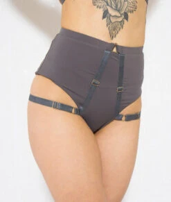 Tatiana Activewear Tokio Shorts - Charcoal 23 Tatiana Activewear Tokio Shorts - Charcoal -Lingerie Shop SHORTS COVER PHOTO