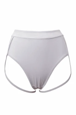 Hamade Activewear Mesh-side Garter Bottoms - Light Grey -Lingerie Shop SS23 27