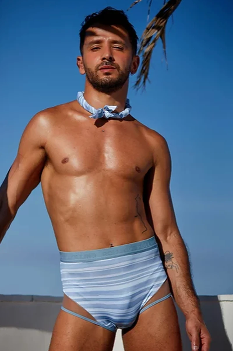 Rolling Alpha High Waisted Hot Pants - Wave 5 Rolling Alpha High Waisted Hot Pants - Wave - Image 3