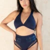 Tatiana Activewear Isla Top - Navy -Lingerie Shop TatianaActive IslaNavyPoleWearSet 1436