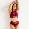 Tatiana Activewear Lucia Shorts - Burgundy -Lingerie Shop TatianaActiveLuciaRedPoleWearSet 8890 bbcd3dce f673 446b bf89 030cd9ba8fb0