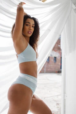 Tatiana Activewear Sofia Shorts - Baby Blue -Lingerie Shop TatianaActiveSofiaBabyBluePoleWearSet 0032