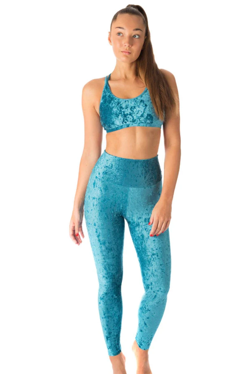 Dragonfly Adele Leggings - Velvet Turquoise 3 Dragonfly Adele Leggings - Velvet Turquoise