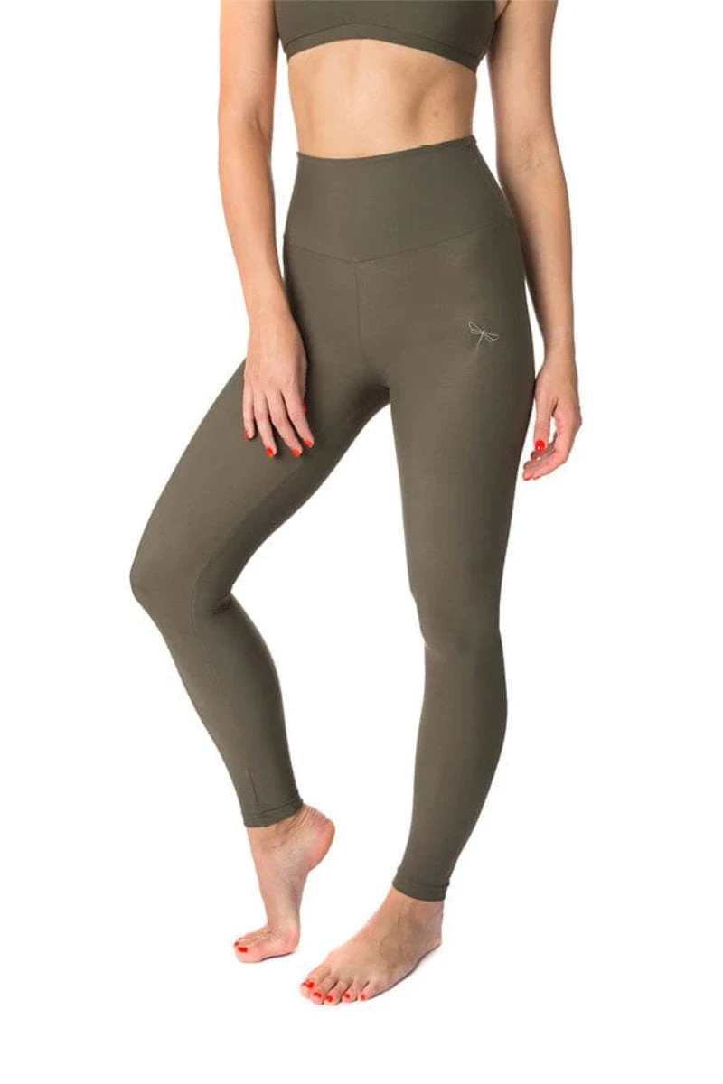 Dragonfly Adele Leggings - Khaki 5 Dragonfly Adele Leggings - Khaki - Image 3