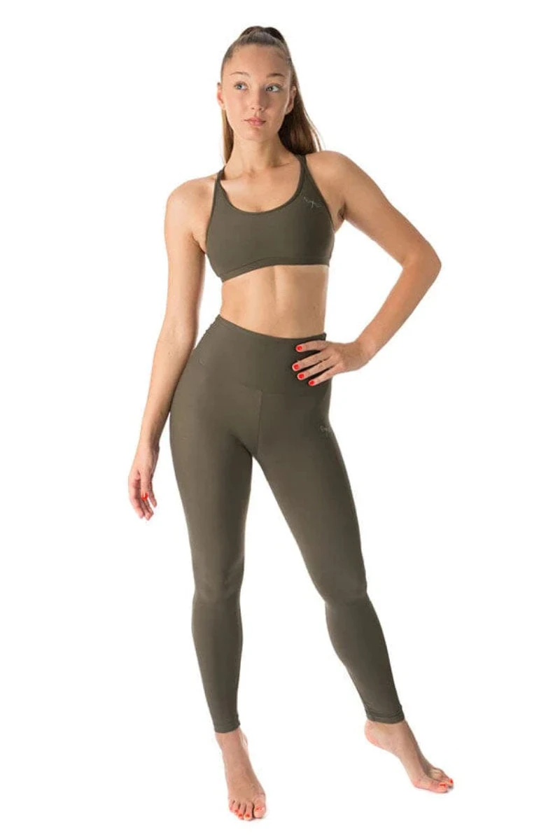 Dragonfly Adele Leggings - Khaki 8 Dragonfly Adele Leggings - Khaki - Image 6