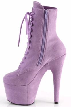 Pleaser USA Adore-1020FS Faux Suede 7inch Pleaser Boots - Lavender -Lingerie Shop adore 1020fs lvfs m13 1