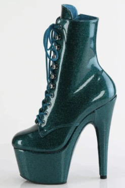 Pleaser USA Adore-1020GP 7inch Pleaser Boots - Teal Glitter -Lingerie Shop adore 1020gp tlg m05