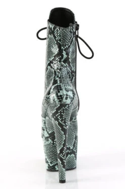 Pleaser USA Adore-1020SPWR 7inch Pleaser Boots - Mint Snake -Lingerie Shop adore 1020sp mtsp m09