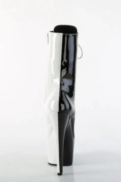 Pleaser USA Adore-1040TT 7inch Pleaser Boots - Patent Black/White -Lingerie Shop adore 1040tt b w m09 409ef32c 5a24 4a2b b7dd 5b9f5cae07e0