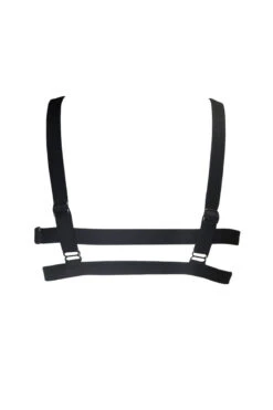 Hamade Activewear Hollow Back Top - White/Black -Lingerie Shop b