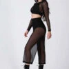 REV ACTIV Mesh Flow Pants - Black 2 REV ACTIV Mesh Flow Pants - Black -Lingerie Shop black mesh long set pleasure 3 1