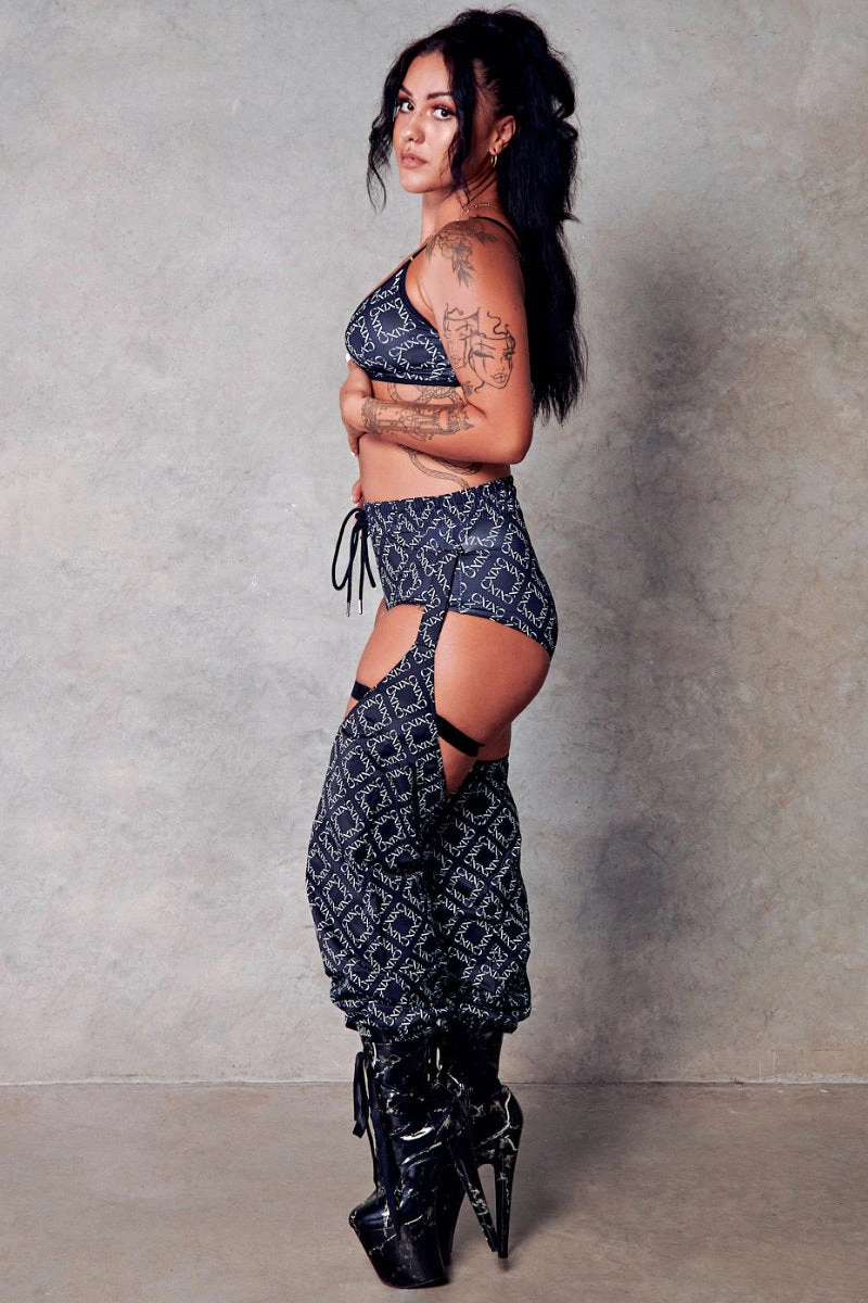 CXIX 119 Bralette - Black Print 7 CXIX 119 Bralette - Black Print - Image 5