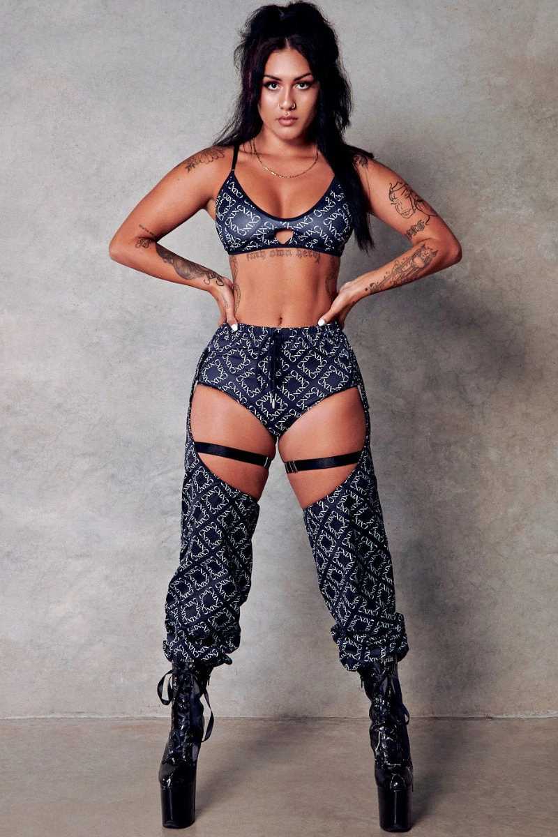 CXIX 119 Bralette - Black Print 6 CXIX 119 Bralette - Black Print - Image 4