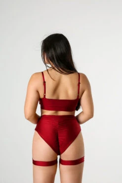 REV ACTIV Bomb Garter Shorts - Cherry -Lingerie Shop cherry eclipse top bomb shorts z paskami 3 198abb98 8c13 46ab a2c2 efaba517565a