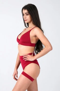 REV ACTIV Bomb Garter Shorts - Cherry -Lingerie Shop cherry triangle top cherry bomb shorts 2