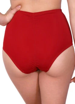 Cleo The Hurricane Essential High Waisted Shorts - Red -Lingerie Shop esshwrt