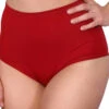 Cleo The Hurricane Essential High Waisted Shorts - Red 1 Cleo The Hurricane Essential High Waisted Shorts - Red -Lingerie Shop esshwrt3