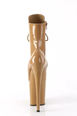 Pleaser USA Flamingo-1020 8inch Pleaser Boots - Patent Toffee -Lingerie Shop flamingo 1020 tf m09