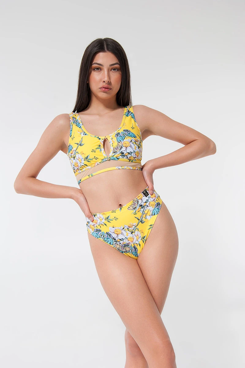 Pole Addict Mona High Leg Bottoms - Floria 3 Pole Addict Mona High Leg Bottoms - Floria