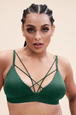 Lunalae Lily Top - Recycled Moss Green 17 Lunalae Lily Top - Recycled Moss Green -Lingerie Shop lily bra recycled moss green top 38230973087991