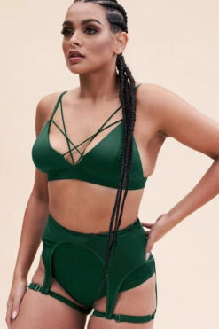 Lunalae Lily Top - Recycled Moss Green 19 Lunalae Lily Top - Recycled Moss Green -Lingerie Shop lily bra recycled moss green top 38231050944759