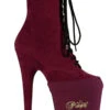Pleaser USA Shoe Protectors - Burgundy Lycra -Lingerie Shop psp bylyr