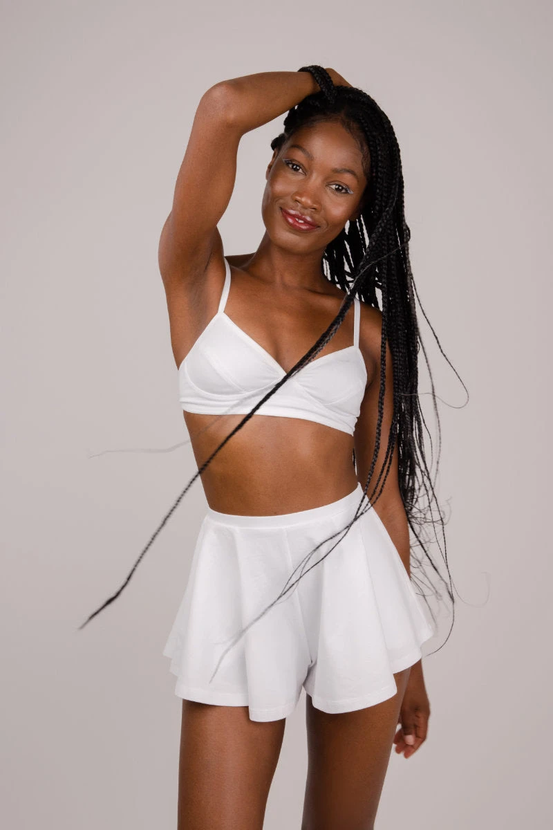 FANNA Wave Shorts - White 3 FANNA Wave Shorts - White