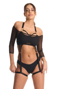 Bandurska Risk Top -Mesh Black -Lingerie Shop risk mesh top 4