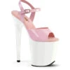 Pleaser USA Flamingo-809 8inch Pleasers - Patent Baby Pink/White -Lingerie Shop slice1 c5cf6bfe 20aa 46a9 b997 e8ed9e62883b