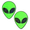Pastease Alien Nipple Pasties - Glow In The Dark -Lingerie Shop slice22